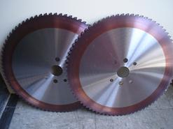 Carbide Tipped and Cermet Tipped Saw Blades designed for high production cutting of stainless steel bar, carbon steels, alloy steels, forged steel