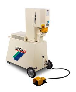 Geka portable punch for general punching of flats and steel sections.