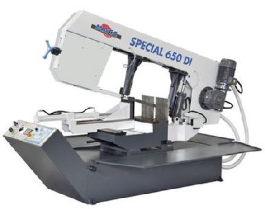 macc special 650 di double miter band saw cutting